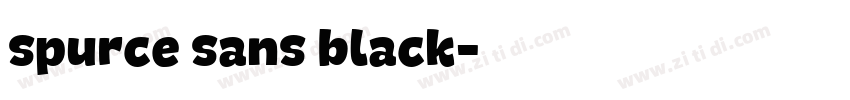 spurce sans black字体转换